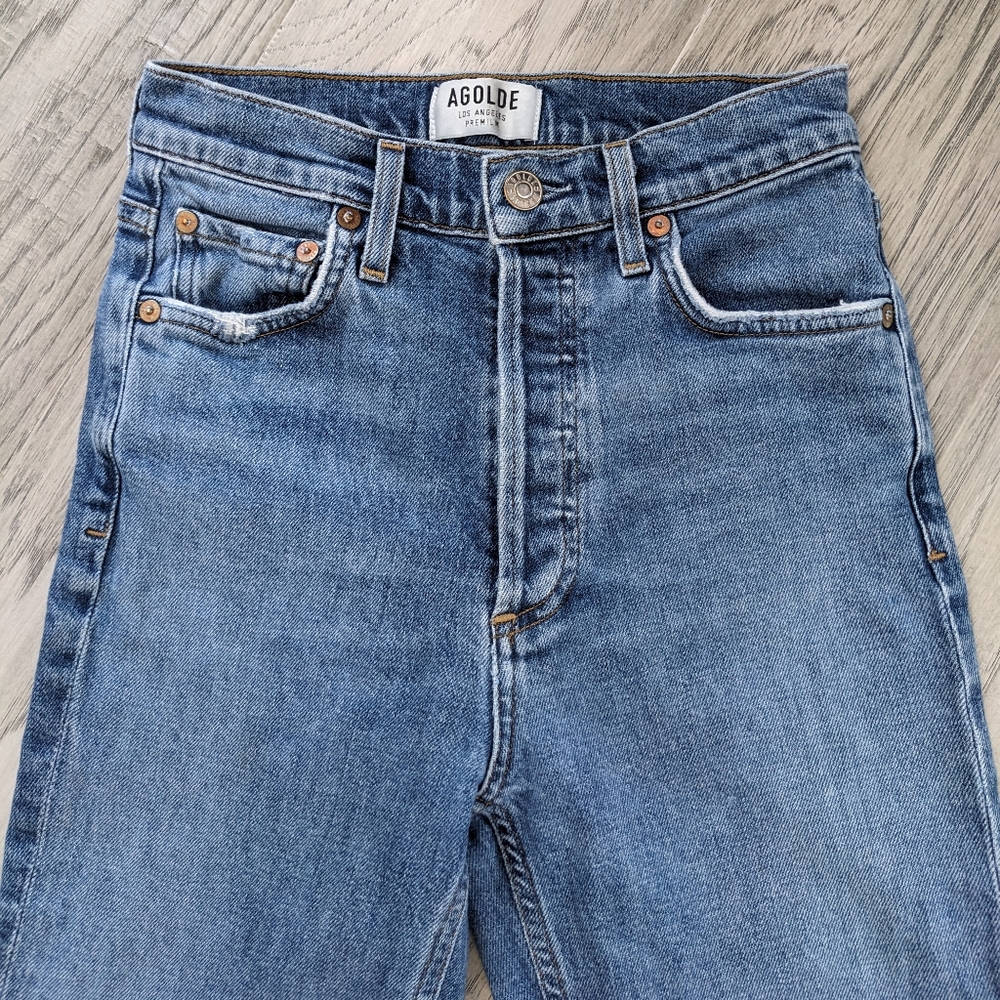 Agolde Nico High Rise Slim Fit Jeans - Picture 5 of 9